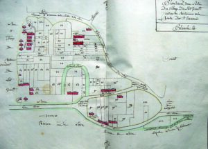 plan du port girault au XVIIIème