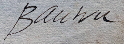 signature de Guillaume Bautru II