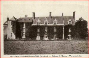 carte postale du château de l'Epinay au début du XXème