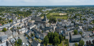 Vue de drone de la commune