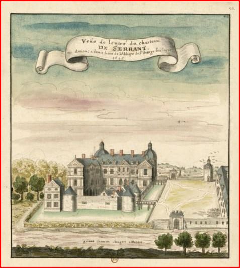 le chateau de serrant en 1690