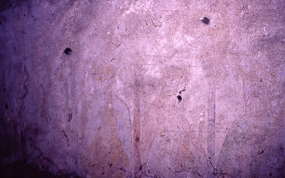 fresque des vieillards dans le réfectoire des moines