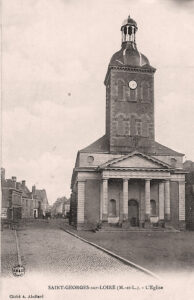 carte postale de l'église en 1907