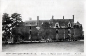 façade principale du chateau de l'epinay au début du XXème