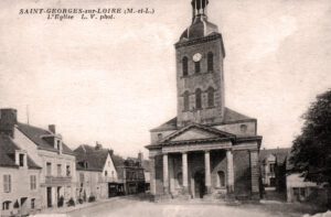 carte postale de l'église en 1931