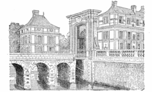 gravure du château de Serrant au XIXème