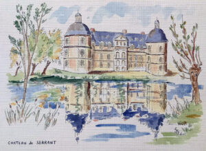 Peinture du chateau de serrant