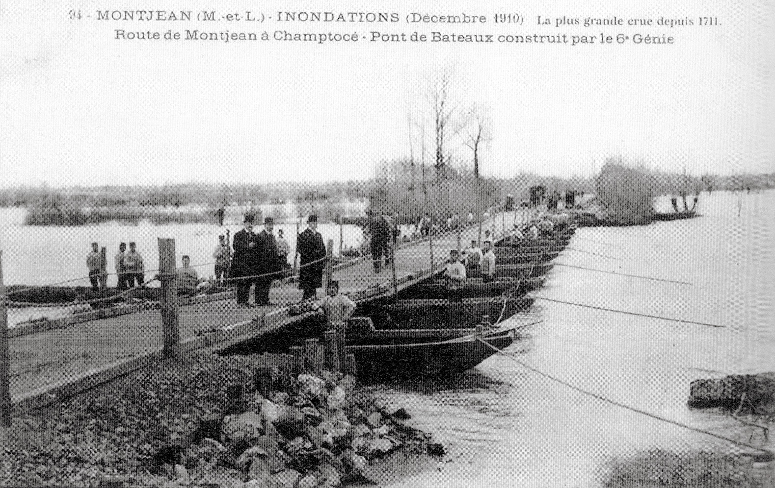 crue de 1910 à Montjean