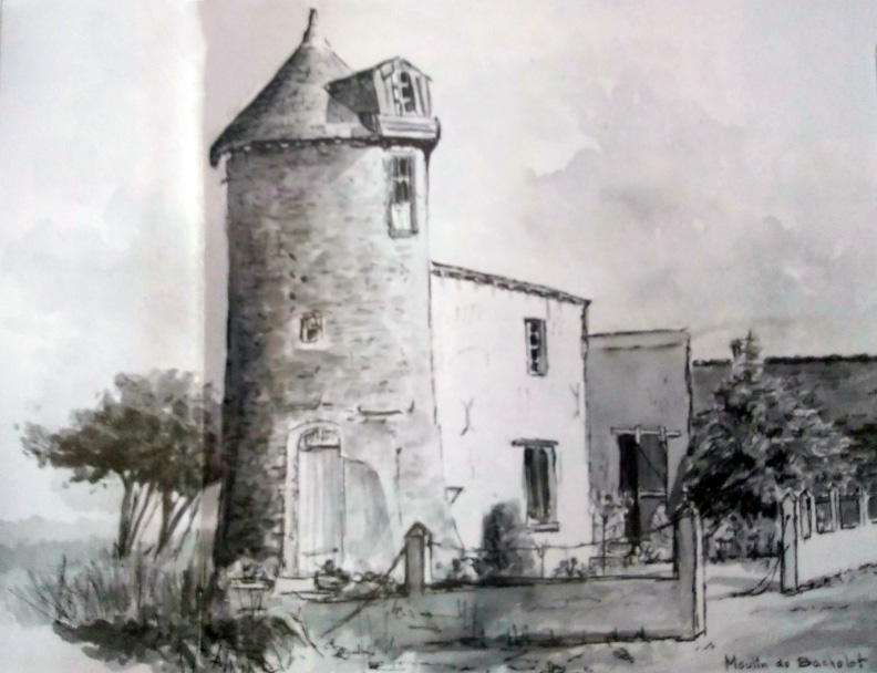 dessin du moulin bachelot