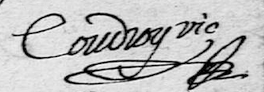 signature du vicaire coudroy