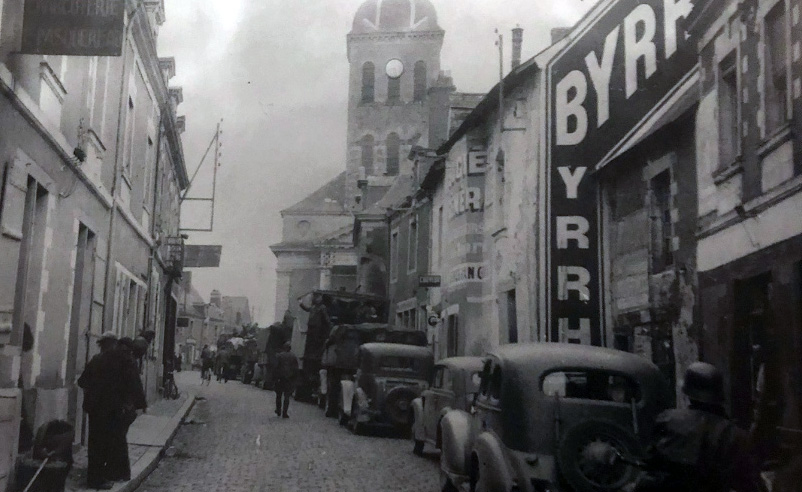 la wehrmacht stationne dans le bourg le 20 juin 1940