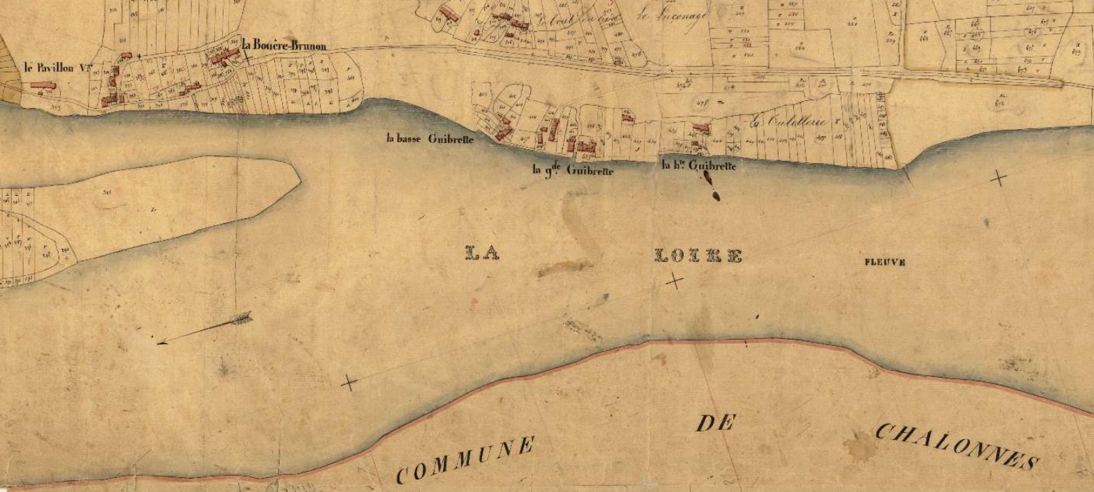 carte du cadastre napoléonien de la guibrette