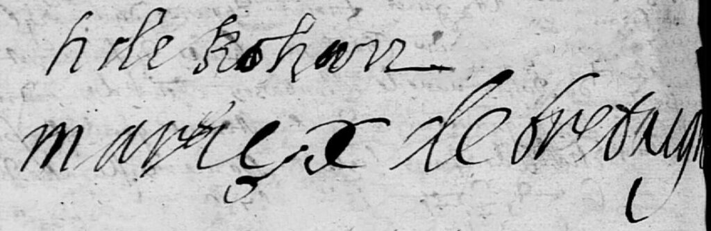 signature de hercule de rohan et de marie de bretaigne