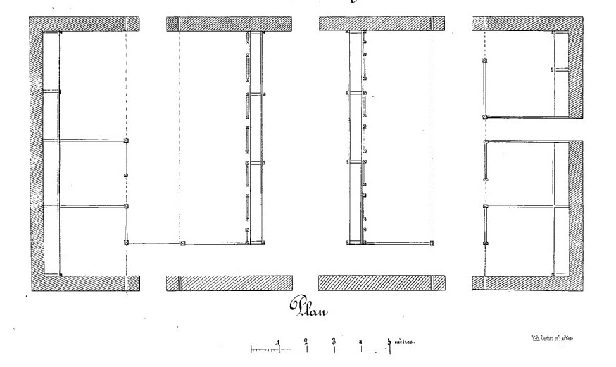 etable de la bénaudiere plan 1856