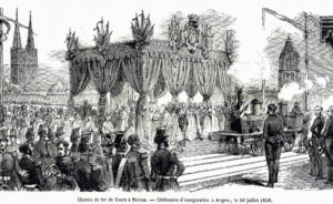 inauguration du chemin de fer à Angers en juillet 1849