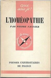 couverture du livre de pierre vannier sur l'homéopathie aux éditions Que sais-je