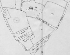 plan de la thibauderie en 1786