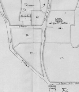 plan du grand faiteau en 1746