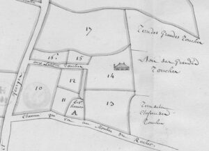 plan des petites touches en 1746
