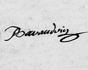 signature de pierre baraudrie