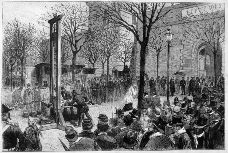 gravure d'une exécution publique en 1880